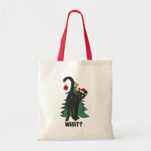 Tote Bag Quoi ? Noël Black Cat Conception de vacances