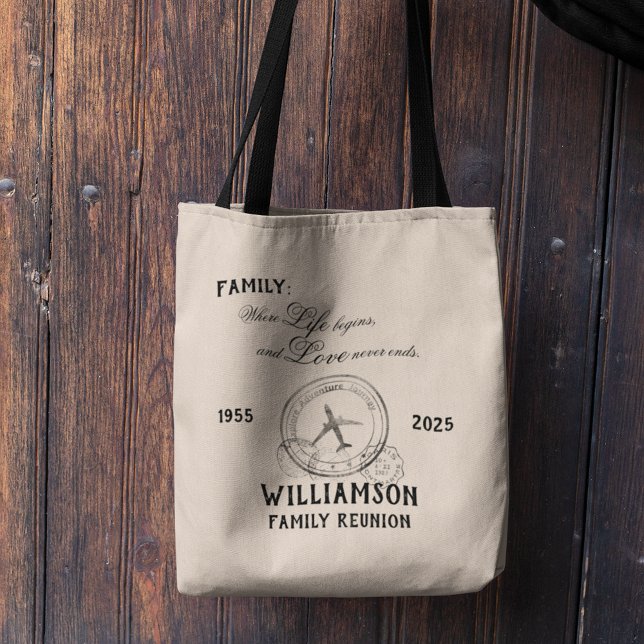 Tote Bag Quote de conservation de réunion familiale (Créateur téléchargé)