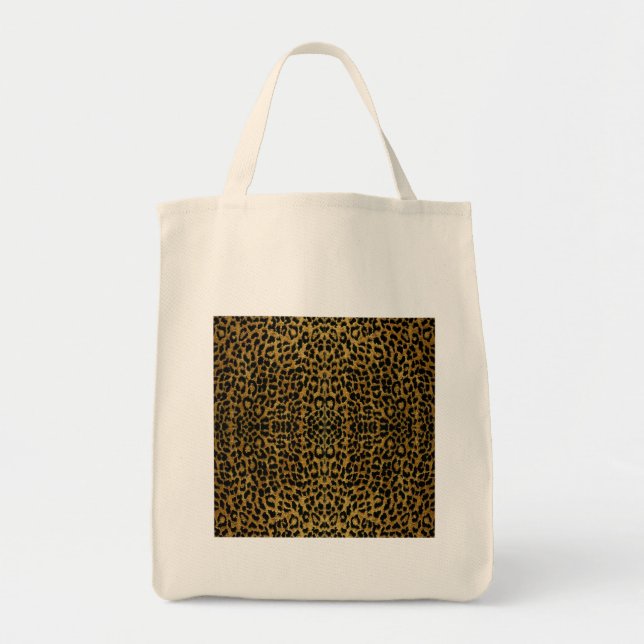 Tote Bag RAB Rockabilly Cadeaux Empreintes de léopard (Devant)