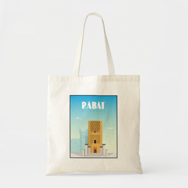 Tote Bag Rabat, Maroc poster de voyage (Devant)