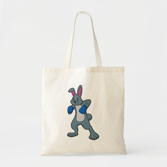 Tote Bag Rabbit en boîte avec gants de boxe (Devant)