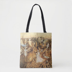Tote Bag Rabbit Parmi les fées, contes de fées Vintages