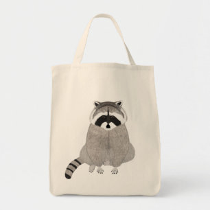 Tote Bag Raccoon Grocery Fourre-tout