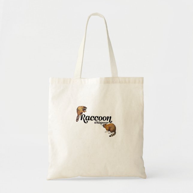 Tote Bag Raccoon Whisperer Cute Raccoon Lover Racoon Cadeau (Devant)