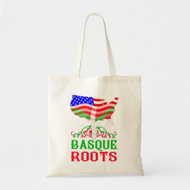 Tote Bag Racines américaines Basques (Devant)