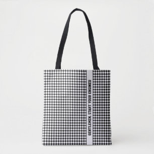 Tote Bag Racing À damiers Drapeau Messieurs Démarrez vos mo