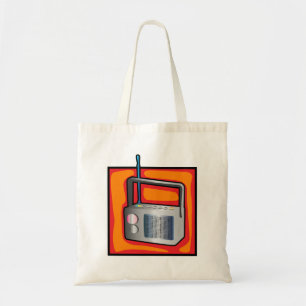 Tote Bag Radio Rétro Pop Art des Années 80 Vibrant Vintage
