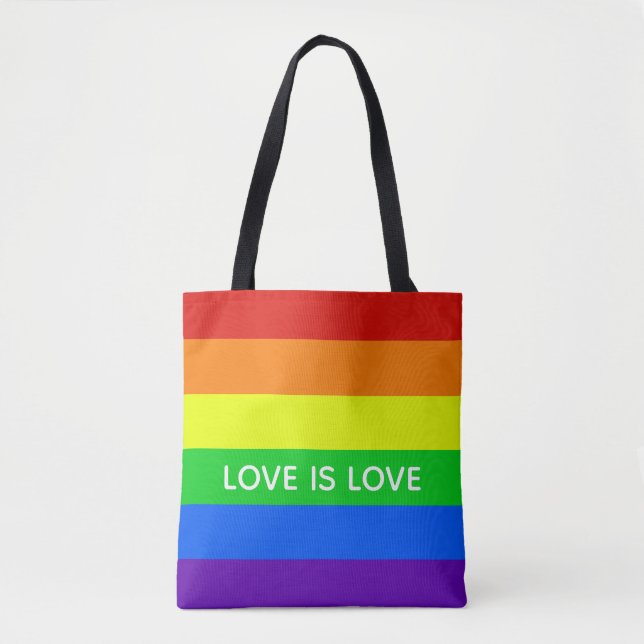 Tote Bag Rainbow Love is Love (Devant)