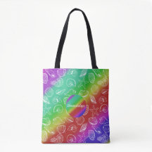 Rainbow Shellfish Motif Ajouter un nom sur toute l