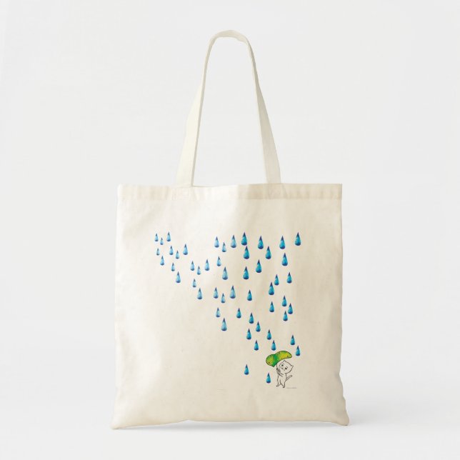 Tote Bag Rainy Cat Toto Bag (Devant)