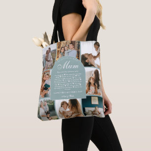 Tote Bag Raisons turquoises pour lesquelles on t'aime maman