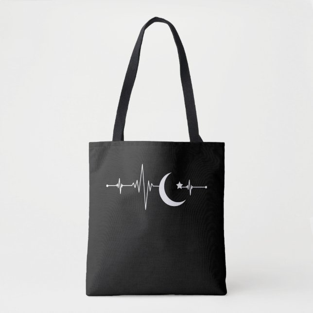 Tote Bag Ramadan Moon Islam Croissant musulman (Devant)