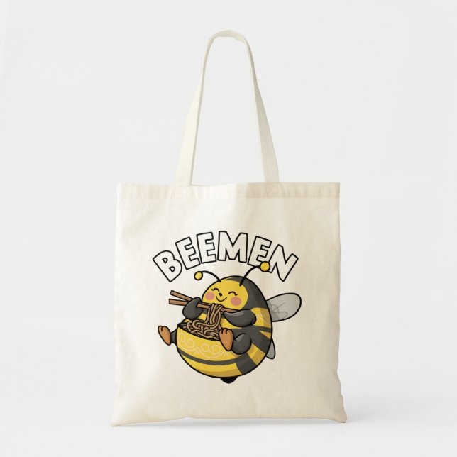 Tote Bag Ramen d'abeilles = BEEMEN (Devant)