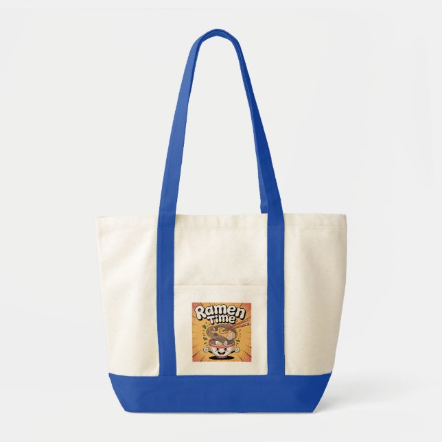 Tote Bag Ramen Time - Joli bol de dessin animé Ramen Bowl (Devant)