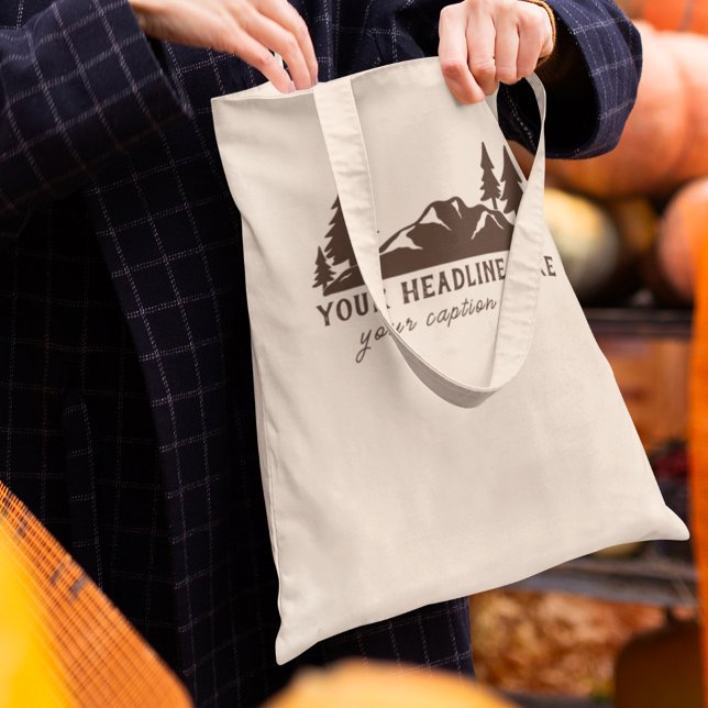 Tote Bag Randonnée Slogan Personnalisé, Camping, Extérieur (Créateur téléchargé)