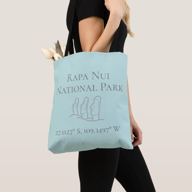 Tote Bag Rapa Nui Latitude & Longitude (De près)