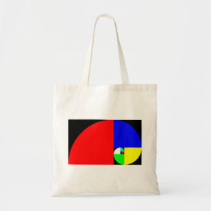 Tote Bag Rapport d'or, spirale de Fibonacci