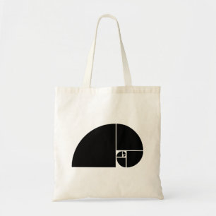 Tote Bag Rapport d'or, spirale de Fibonacci