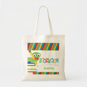 Tote Bag Rat de bibliothèque mignon s'asseyant sur des