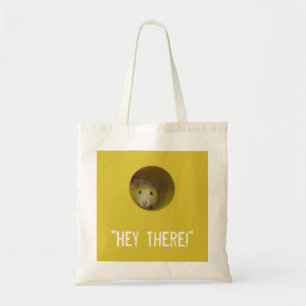 Tote Bag Rat mignon chez l'animal drôle de trou