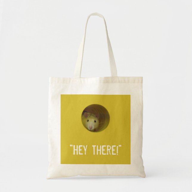 Tote Bag Rat mignon chez l'animal drôle de trou (Devant)