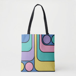 Tote Bag Rationalisation Moderne Style rétro Design géométr