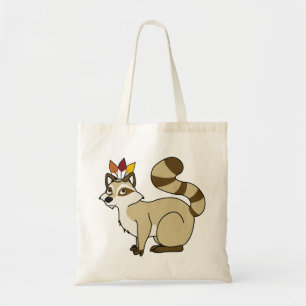 Tote Bag Raton laveur blond de thanksgiving avec la coiffe