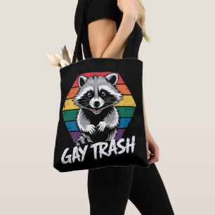 Tote Bag Raton laveur gay déchet Fierté LGBTQ Vintage