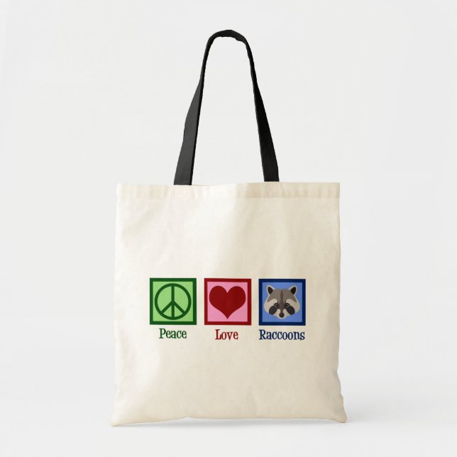 Tote Bag Ratons Peace Love (Devant)