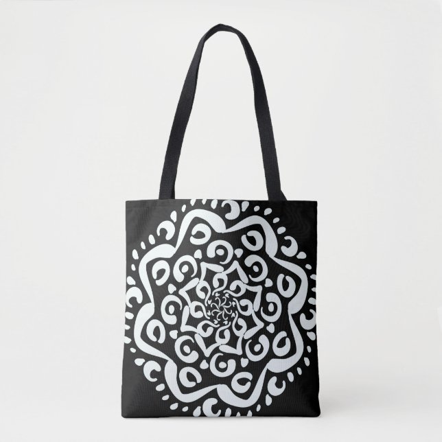 Tote Bag Raven Mandala (Devant)