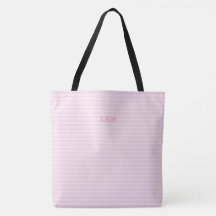 Rayo Douce Rose Classique Monogramme Initiales