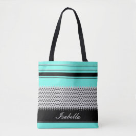 Tote Bag Rayures et Chevron en bon état nommés