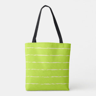 Tote Bag Rayures irrégulières jaunes