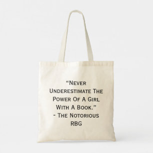 Tote Bag RBG ne sous-estime jamais le devis