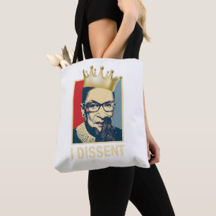 Tote Bag RBG, Ruth Bader Ginsburg, I Dissidence