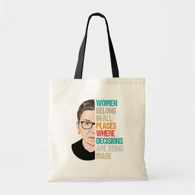 Tote Bag RBG : Vote de la Cour suprême, Ruth Bader Ginsburg (Devant)