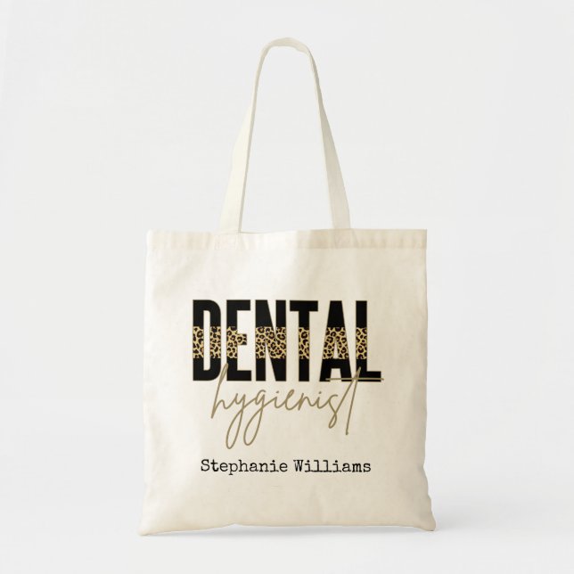 Tote Bag RDH hygiéniste dentaire enregistré personnalisé (Devant)