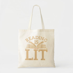 Tote Bag Reading Is Lit Librarian
