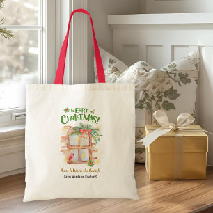 Tote Bag Realtor Christmas Accueil Où le coeur est marqué