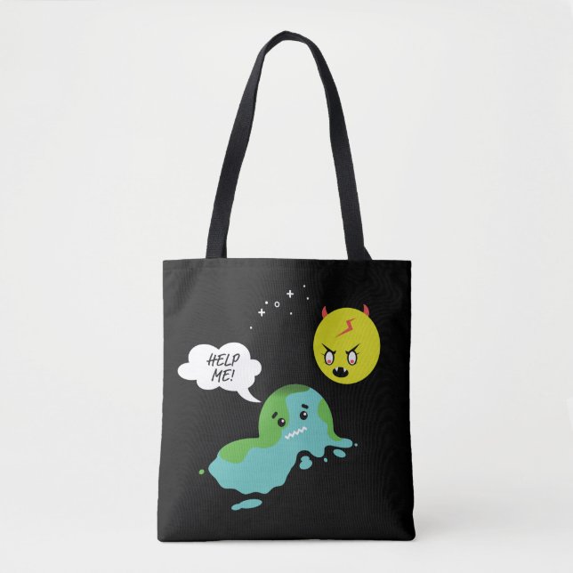 Tote Bag Réchauffement climatique (Devant)