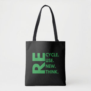 Tote Bag Recycle Réutiliser Renouveler l'environnement de J