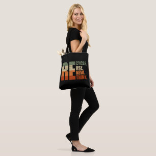 Tote Bag Recycler réduire la réutilisation renouveler repen