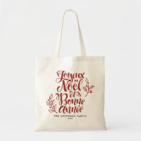 Red Joyeux Noël et Bonne Année Script moderne