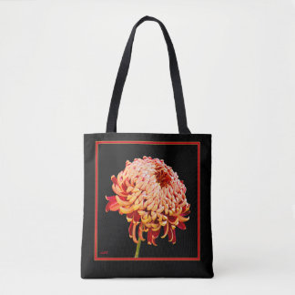 Tote Bag Red & Tan Mum All-Over-Print Fourre-tout