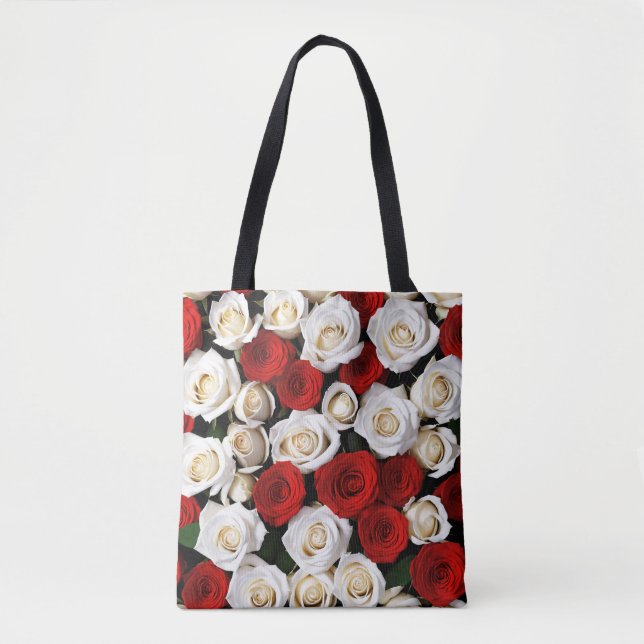 Tote Bag RedandWhiteRoses (Devant)