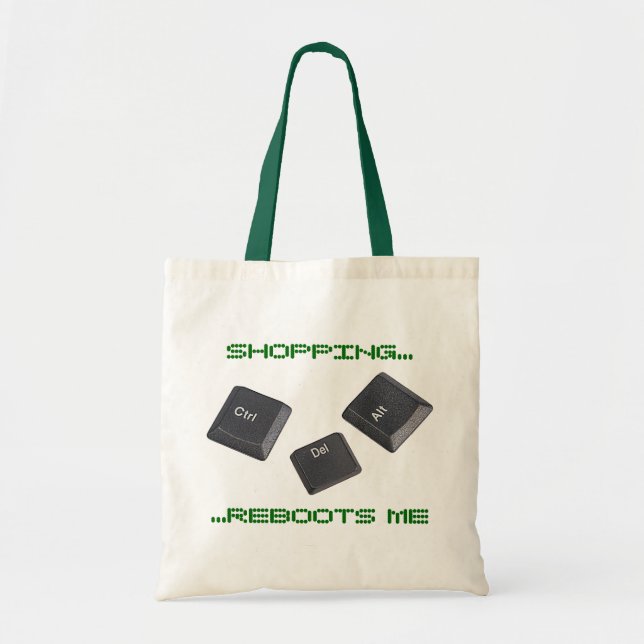 Tote Bag Redémarrer les clés de l'ordinateur (Devant)