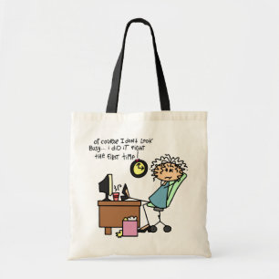 Tote Bag Redressez la première fois l'humour
