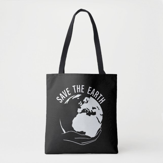 Tote Bag Réduire la réutilisation recycler sauver la terre (Devant)
