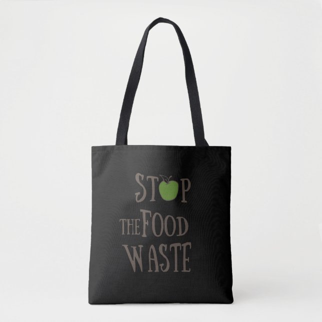 Tote Bag Réduire le recyclage des déchets alimentaires écol (Devant)