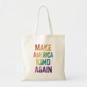 Tote Bag Refaire l'Amérique Gentille à Nouveau Arc-en-ciel 